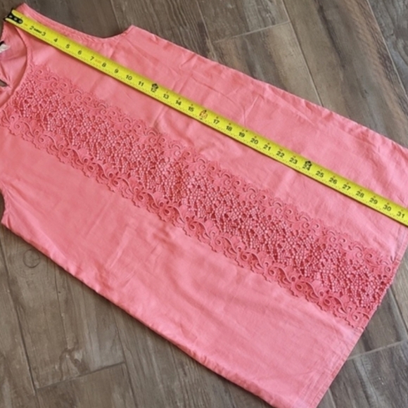 J. Crew XS/S Coral Pink Sleeveless Casual Cotton Lined Dress - Picture 2 of 9